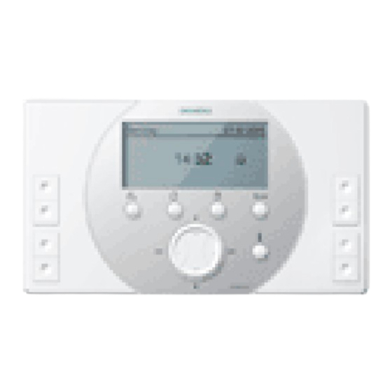 Siemens Synco 900 Montaje Y Configuración