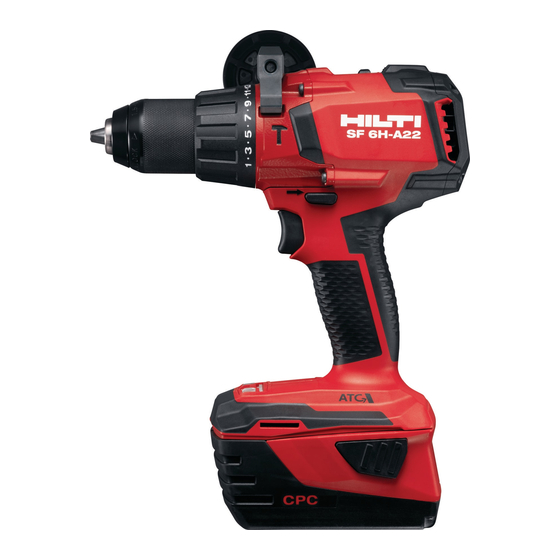 Hilti SF 6H-A22 Manuales