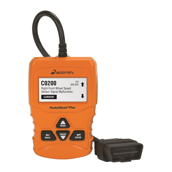 Actron CP9660 PocketScan Plus Guia Del Usuario