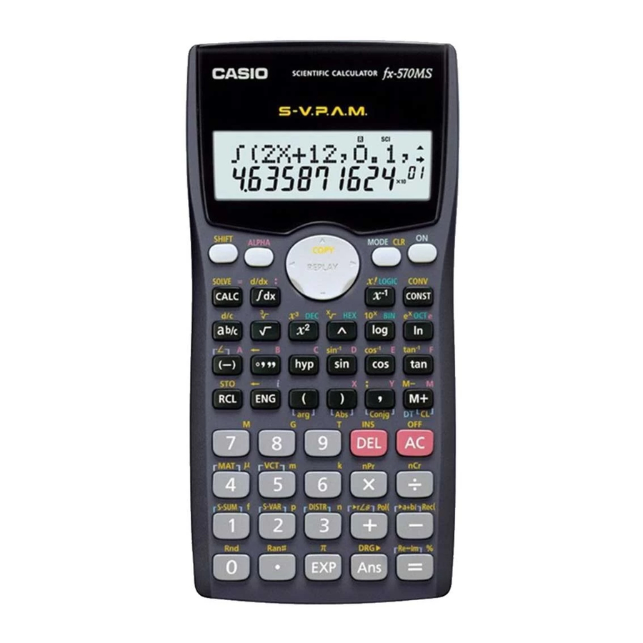 Casio fx-570MS Guia Del Usuario