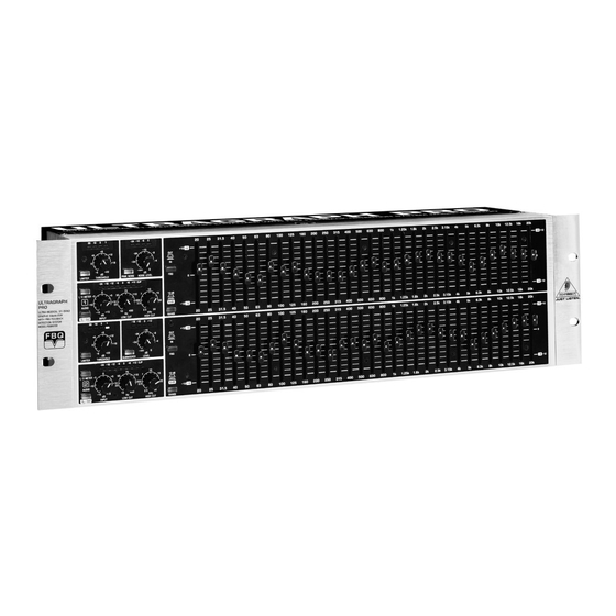 Behringer ULTRAGRAPH PRO FBQ1502 Manual De Uso