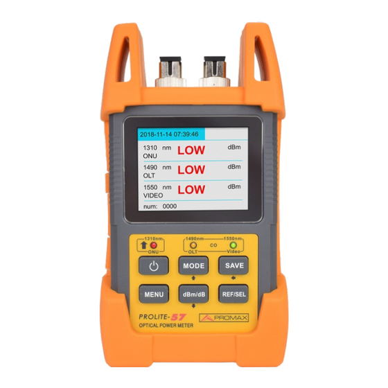 Promax PROLITE-57 Manual De Instrucciones