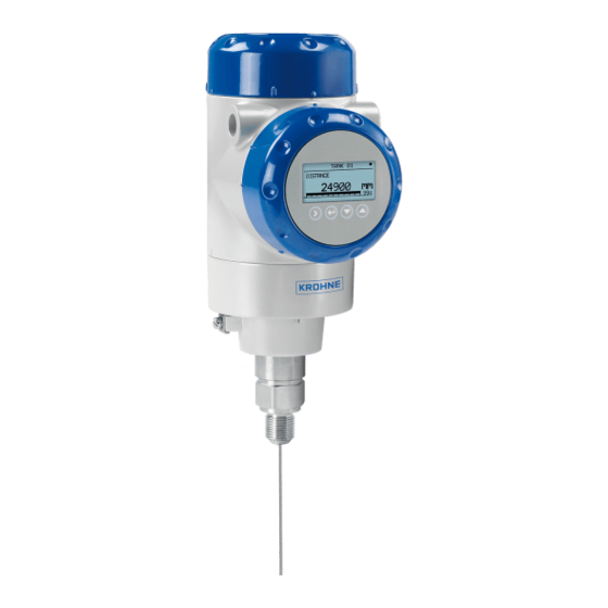 KROHNE OPTIFLEX 2200 C Manual De Instrucciones