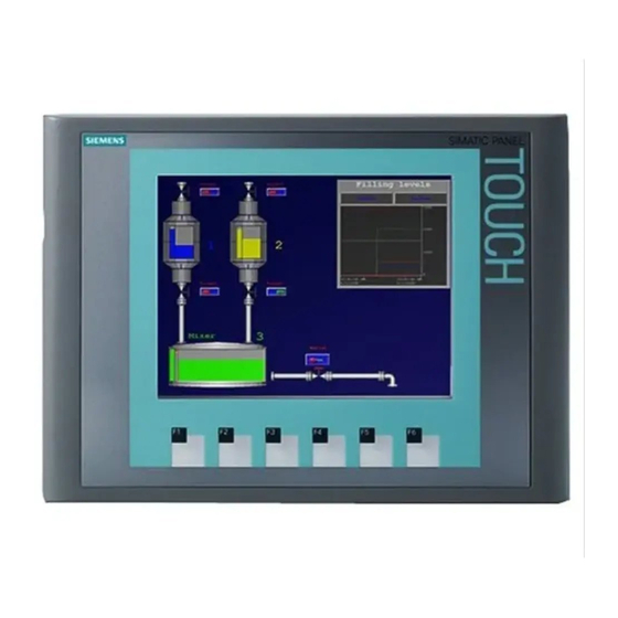 Siemens SIMATIC HMI KTP400 Basic Instrucciones De Servicio