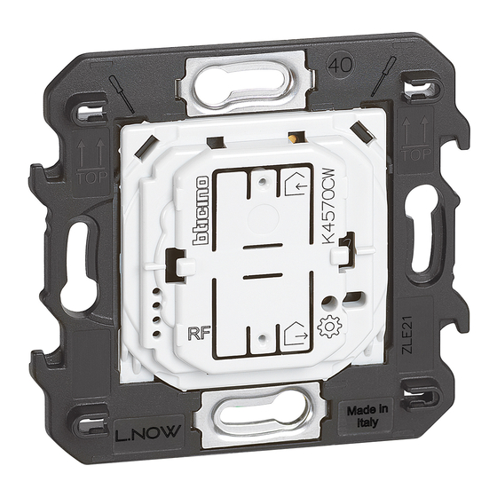 Bticino K4570CW Manual De Instrucciones