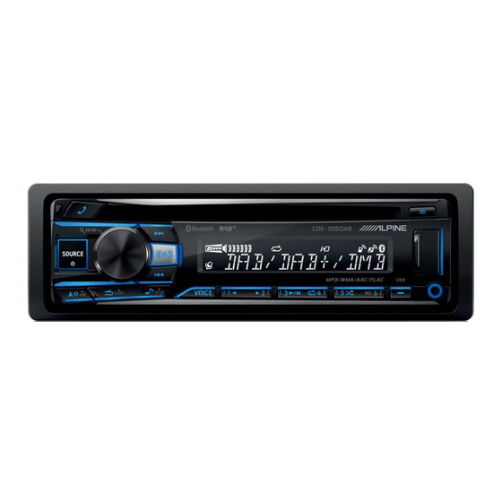 Alpine CDE-205DAB Manual De Operación