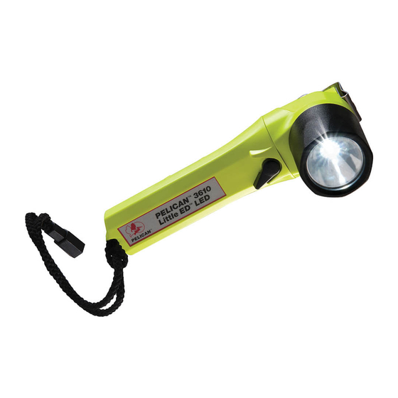 PELI Little ED Recoil LED 3610 Zone 0 Manual De Instrucciones