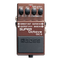 Boss OC-3 SUPER OCTAVE Manual Del Usuario
