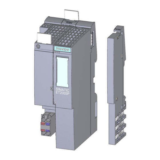 Siemens SIMATIC ET 200SP Manual Del Producto