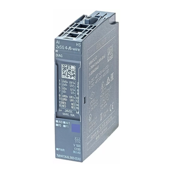 Siemens SIMATIC ET 200SP Manual De Producto