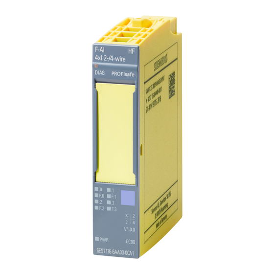 Siemens SIMATIC ET 200SP Manual De Producto