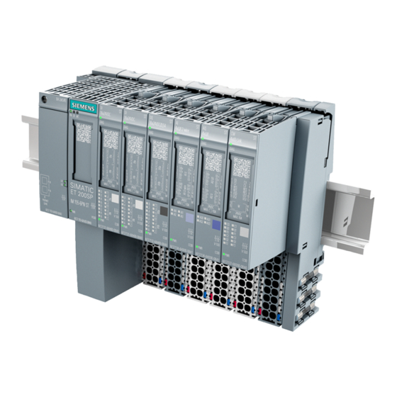 Siemens SIMATIC ET 200SP Manual De Instrucciones