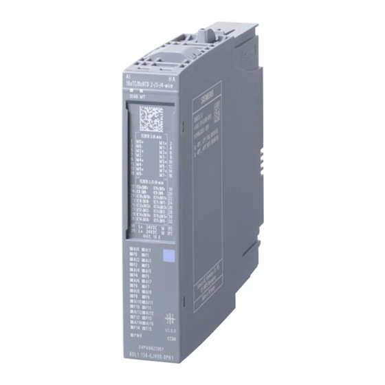 Siemens SIMATIC ET 200SP Manual De Producto