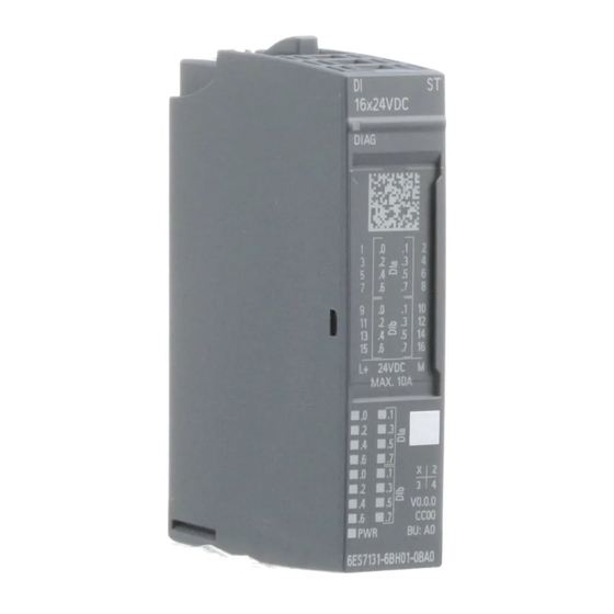 Siemens SIMATIC ET 200SP Manual De Producto
