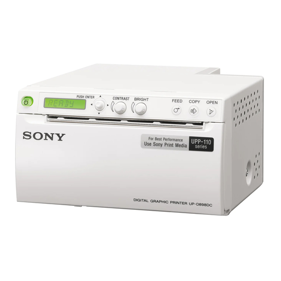 Sony UP-D898DC Manual De Instrucciones