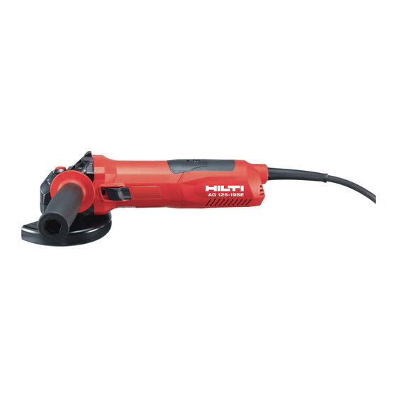 Hilti AG 125-19SE Manual De Usuario