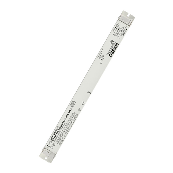 Osram OPTOTRONIC OT FIT 75/220-240/550 D NFC IND L Manual De Instrucciones