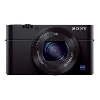 Sony Cyber-shot DSC-RX100M3 Manual De Instrucciones