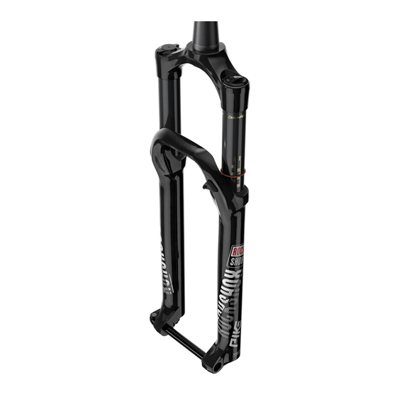 Rock Shox SRAM 2019 PIKE Serie Manuales