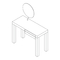 Muebles de Interior West Elm parsons vanity Instrucciones De Ensamblaje
