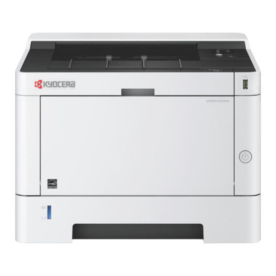 Kyocera ECOSYS P2235dn Guía De Uso