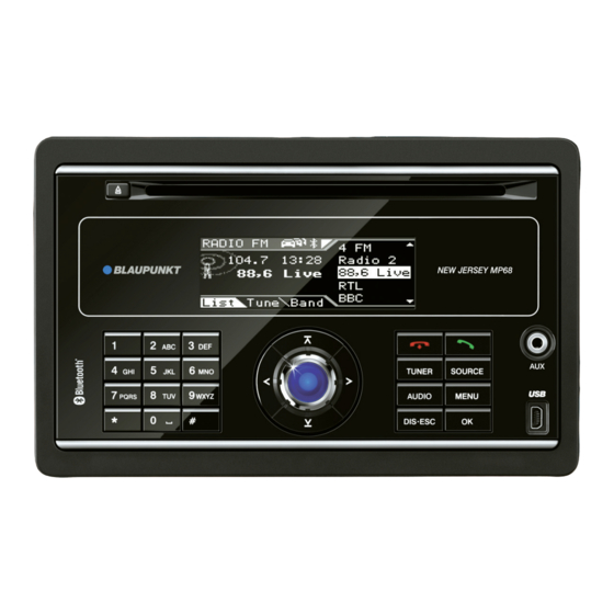 Blaupunkt New Jersey MP68 Instrucciones De Manejo