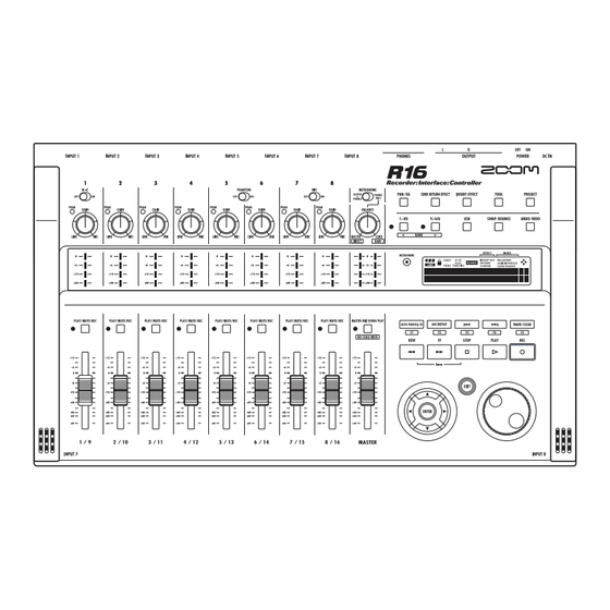 Zoom R16 Manual De Instrucciones