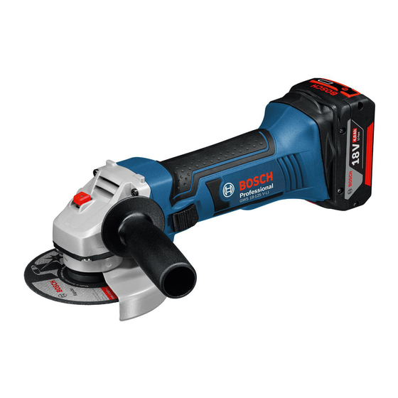 Bosch GWS Professional 18-125 V-LI Manual Original