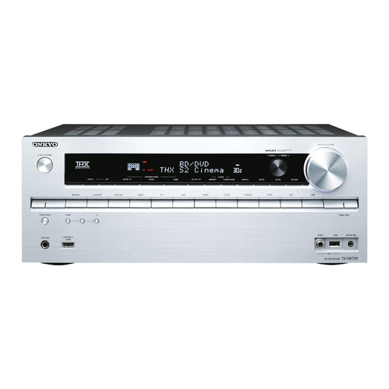 Onkyo TX-NR709 Manual De Instrucciones