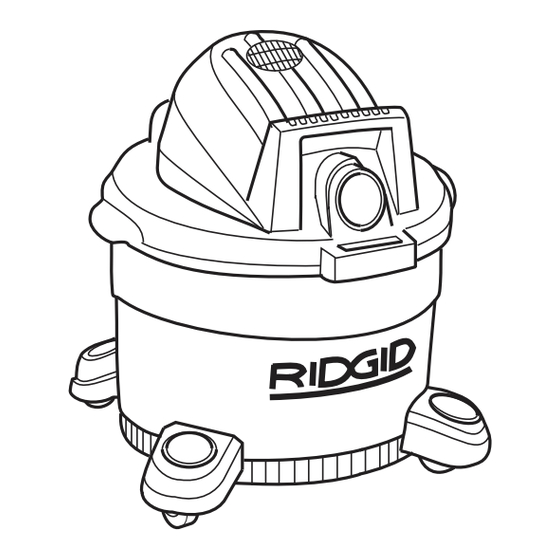 RIDGID WD0625 Manual Del Propietário