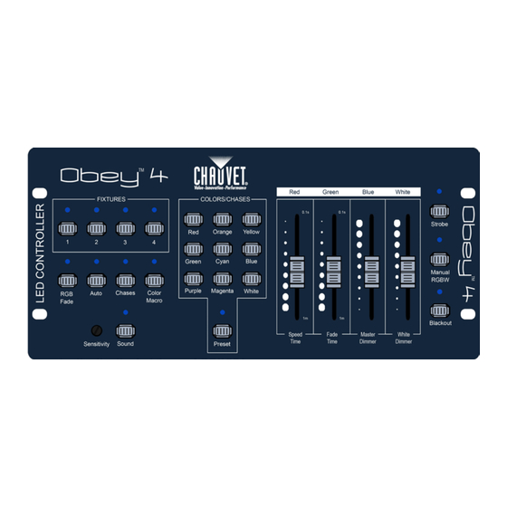 Chauvet DJ Obey 4 Manual De Instrucciones