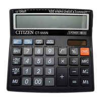 Citizen CT-555N Manual De Instrucciones