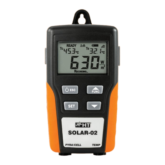 HT SOLAR-02 Manual De Instrucciones