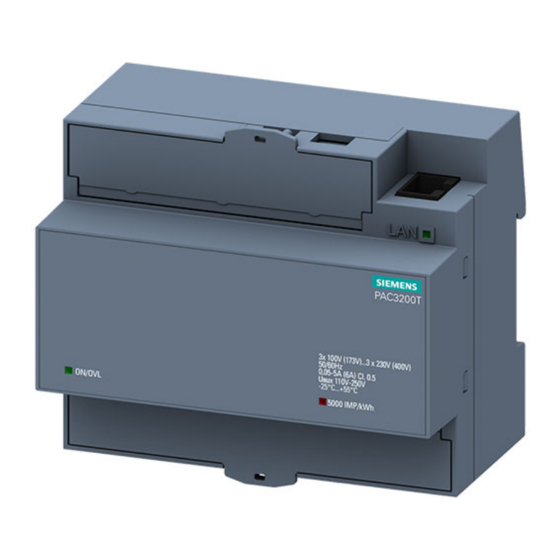 Siemens 7KM3200-0CA01-1AA0 Instructivo