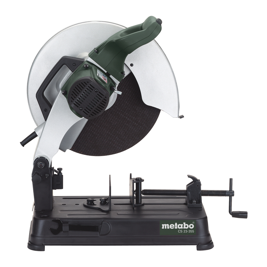 Metabo CS 23-355 Instrucciones De Manejo