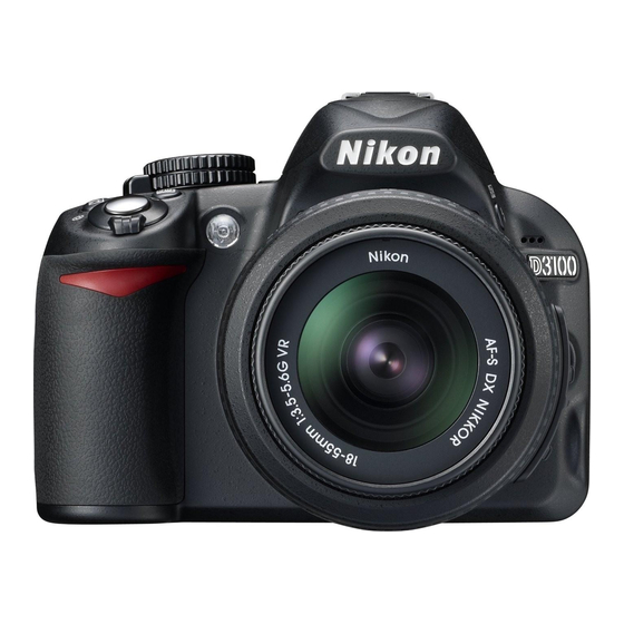 Nikon D3100 Manuales