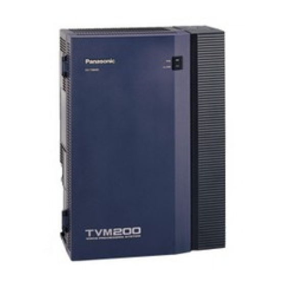 Panasonic KX-TVM200 Primeros Pasos