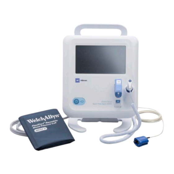Hillrom Welch Allyn Spot Vital Signs 4400 Instrucciones De Uso