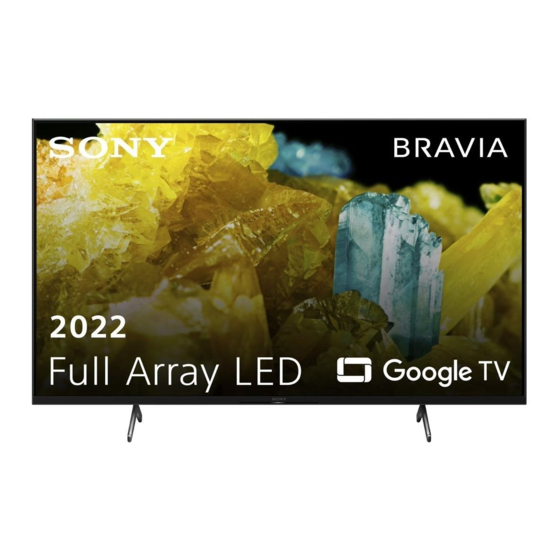 Sony BRAVIA XR-55X9S Serie Manuales