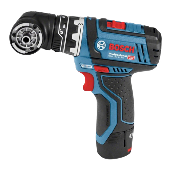 Bosch GSR 12V-15 FC Professional Manual Original