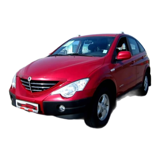 SSANGYONG ACTYON 2008 Manual Del Usuario