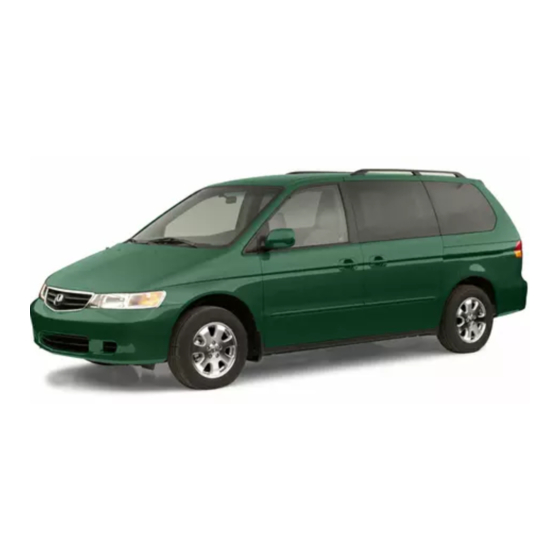 Honda odyssey 2002 Manuales