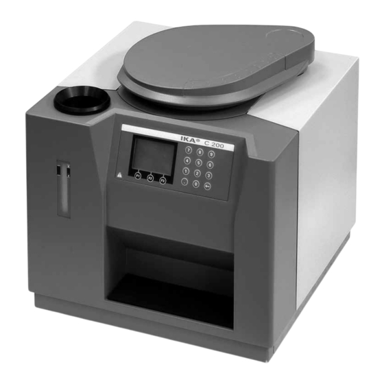 IKA C 200 Instrucciones De Manejo