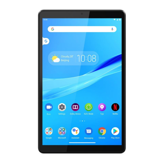 Lenovo Smart Tab M8 Manual Del Usuario