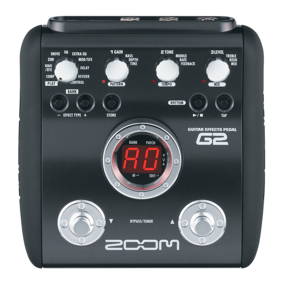 Zoom G2 Manual De Instrucciones