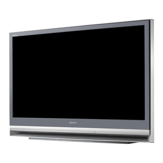 Sony Bravia KDF-50E2000 Manuales