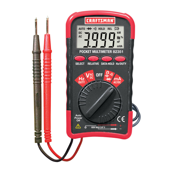 Craftsman 82351 Manual Del Propietário