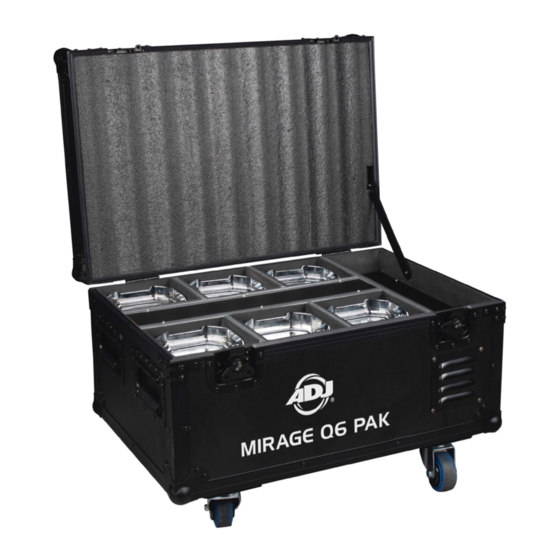ADJ MIRAGE Q6 PAK Manual De Usuario