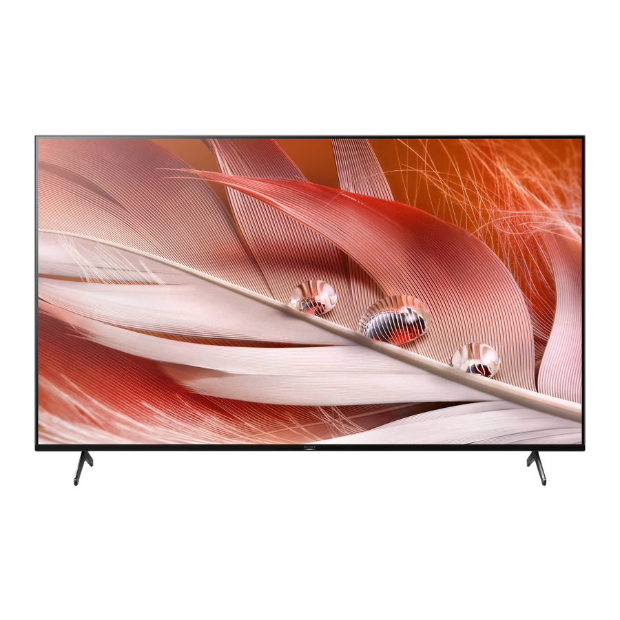 Sony XR- 55X9 J Serie Guía De Referencia