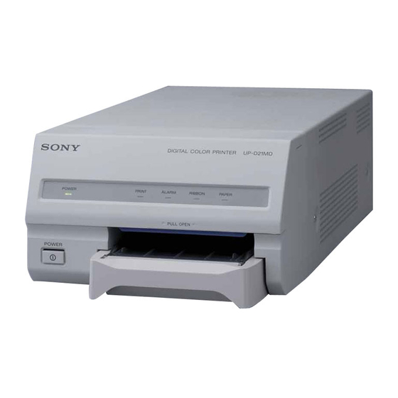Sony UP-D21MD Manual De Instrucciones